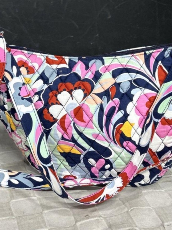 Vera Bradley Handbags - Vera Bradley Colorful Pink and Blue Floral Small Go Ahead Crossbody With Tags